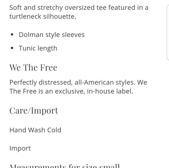 Free People Oversized Terry Turtleneck Tee - Picture 7 of 8